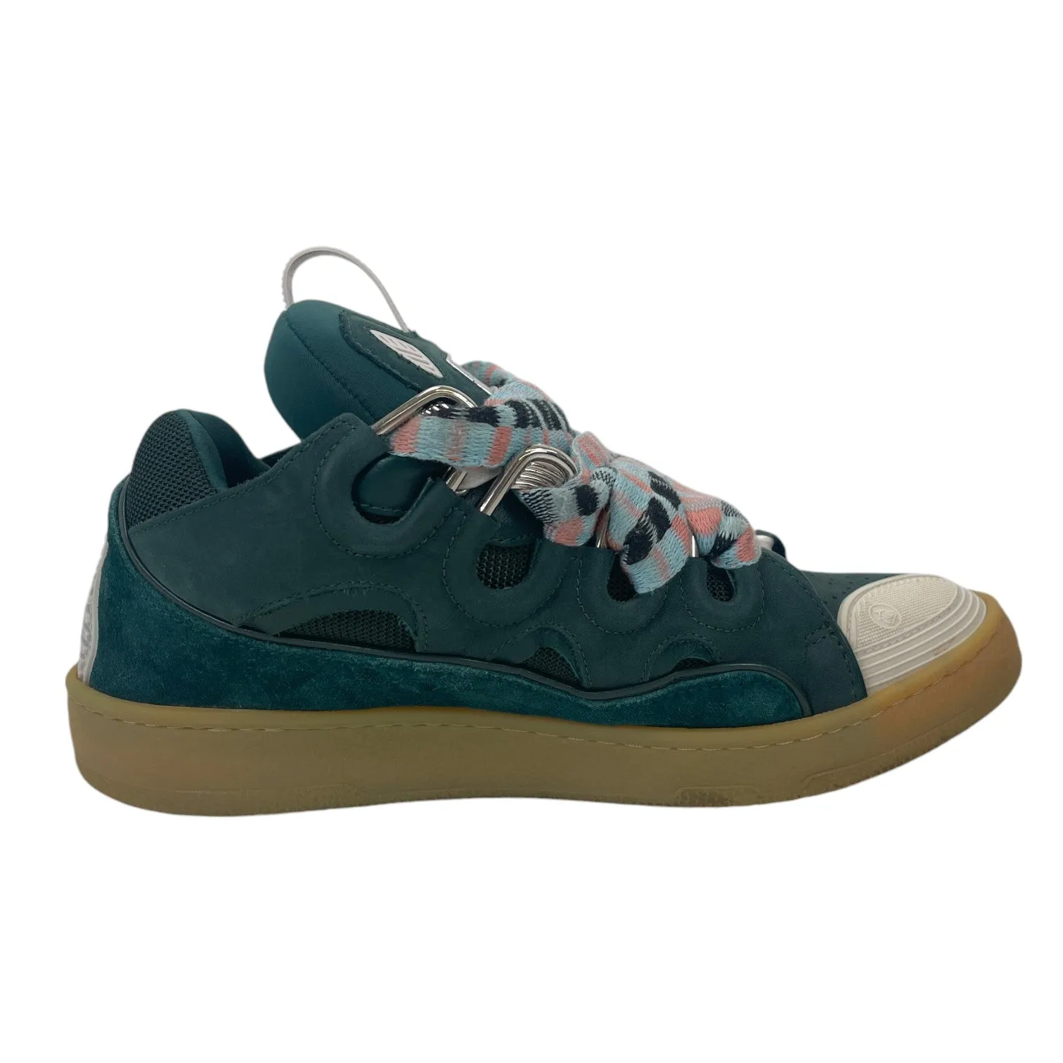 Men's Curb Low Trainers Green Size EU 42 / UK 8