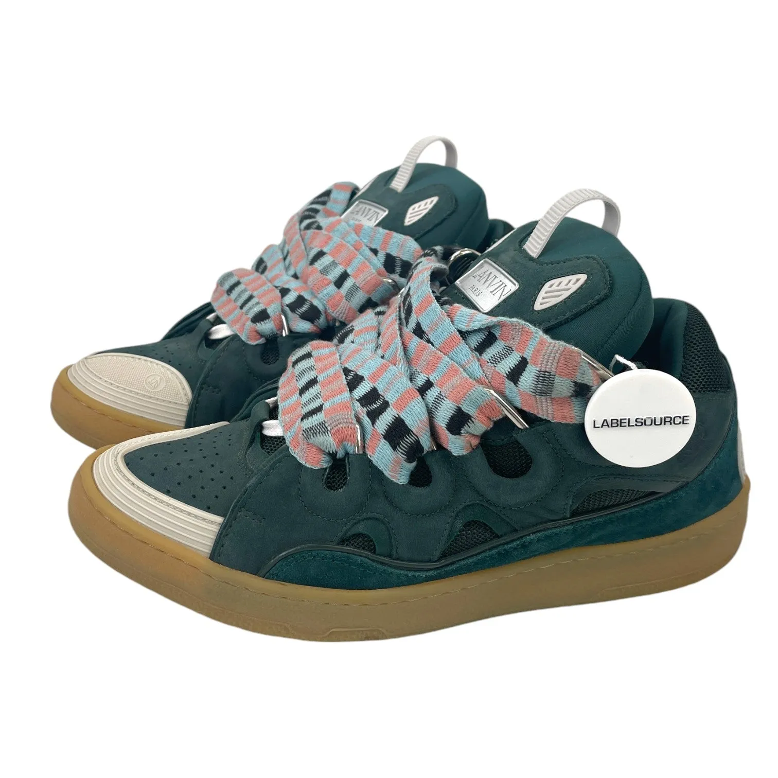 Men's Curb Low Trainers Green Size EU 42 / UK 8