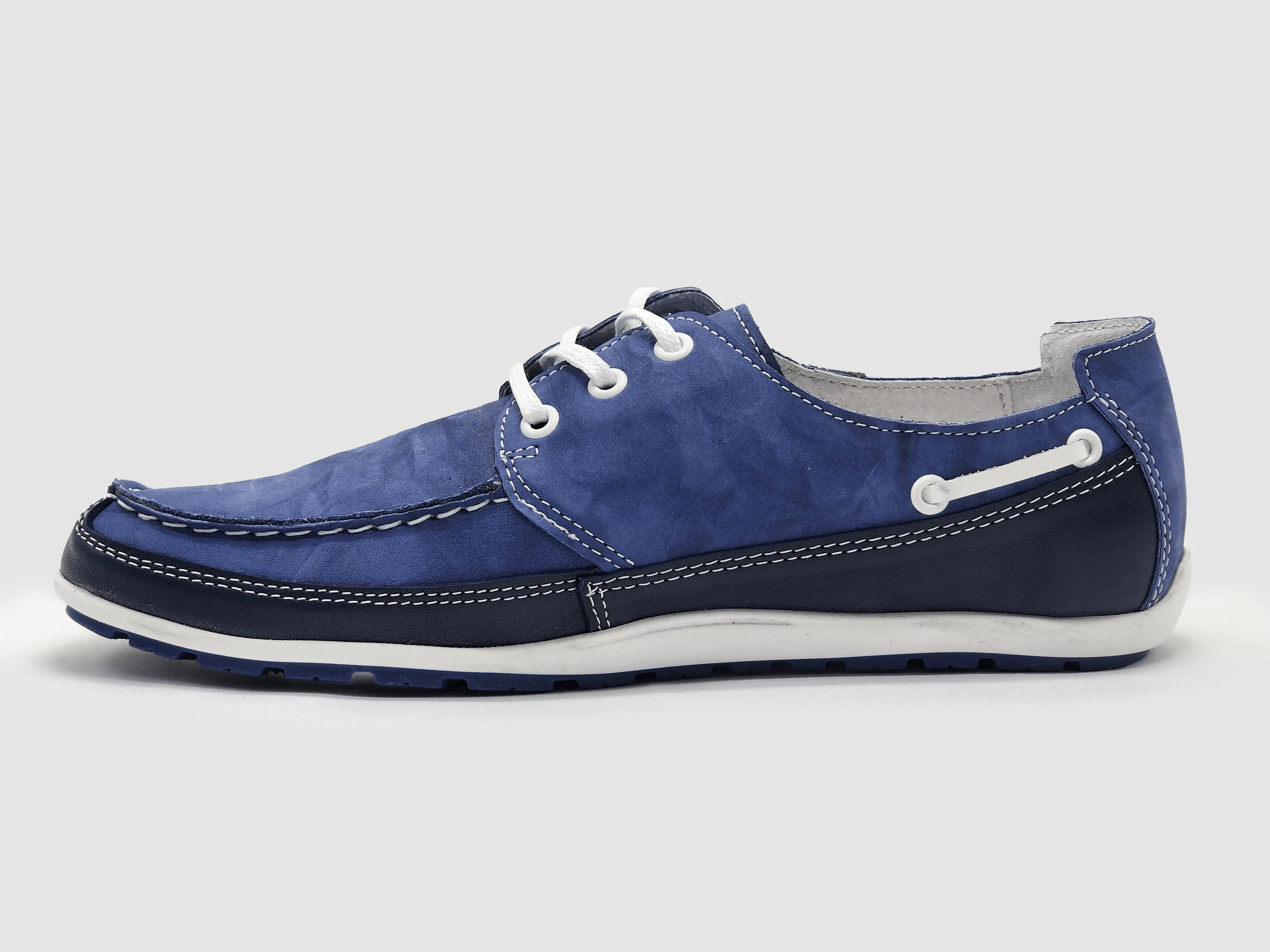 Men's Dockside Leather Boat Shoes - Blue