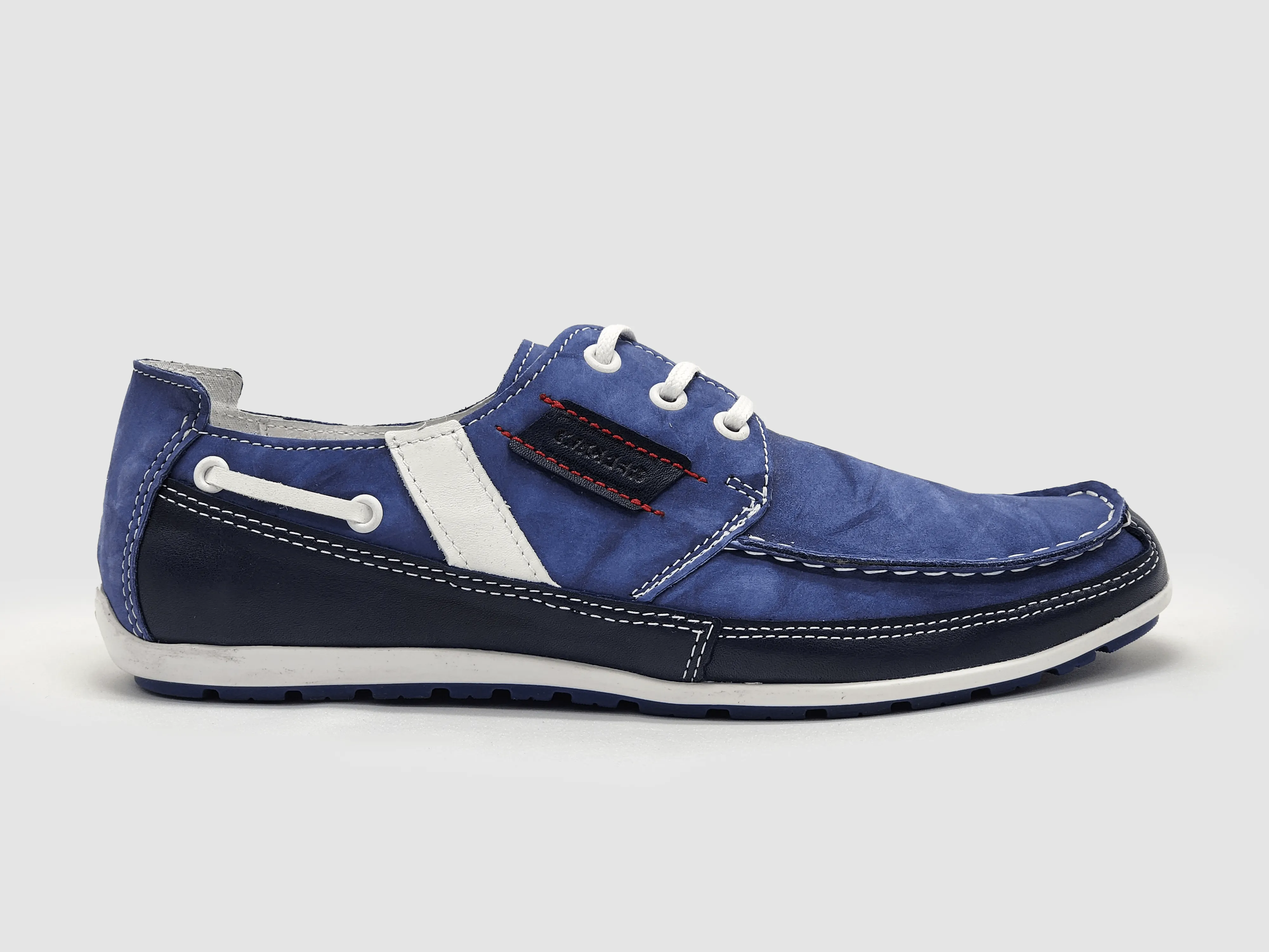 Men's Dockside Leather Boat Shoes - Blue