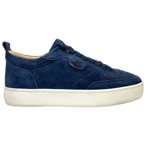 Men's Happyrui Suede Low Trainers Navy Size EU 41.5 / UK 7.5