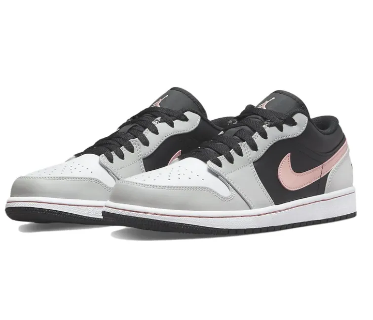 Men's Nike Air Jordan 1 Low (Black/Coral)