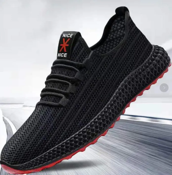 Men's shoes 2021 summer new sports shoes fashion soft bottom breathable casual shoes flying weave men's casual sports shoes