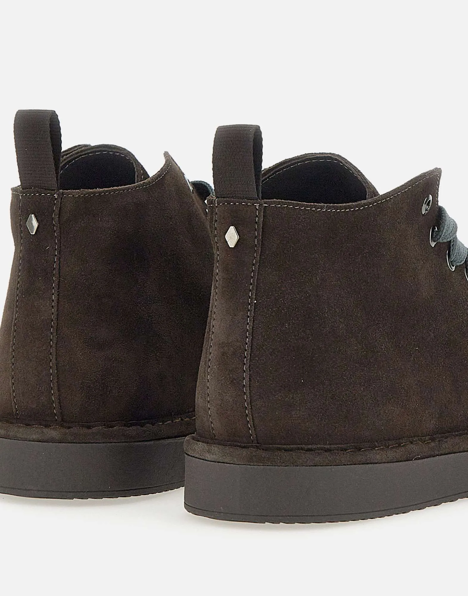 Men's Suede Ankle Boots in Dark Brown