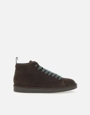 Men's Suede Ankle Boots in Dark Brown