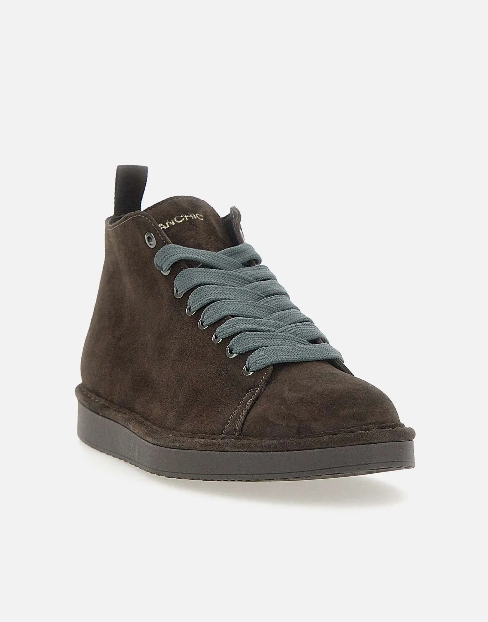 Men's Suede Ankle Boots in Dark Brown