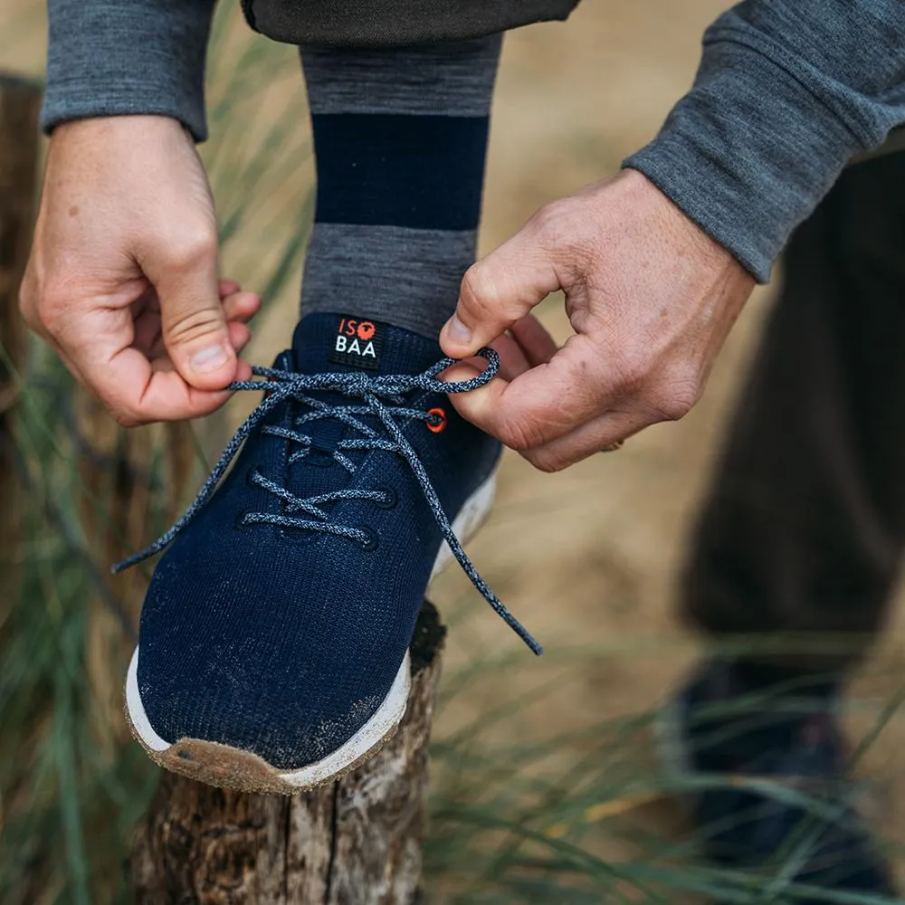 Merino Blend Trainers (Navy)