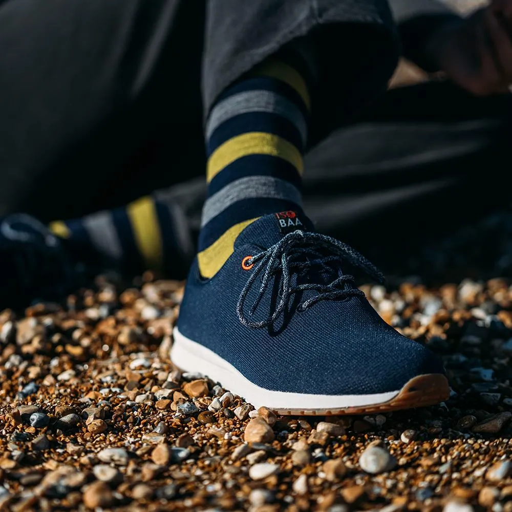 Merino Blend Trainers (Navy)