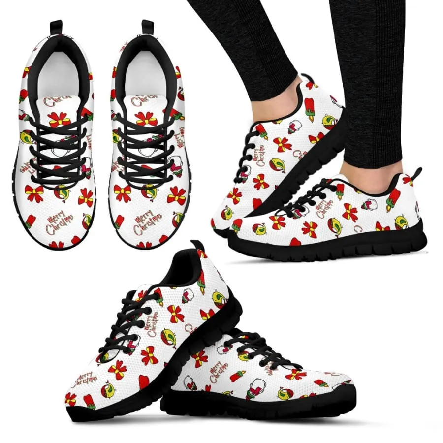 Merry Christmas Sneakers Womens| Christmas Themed Running Shoes