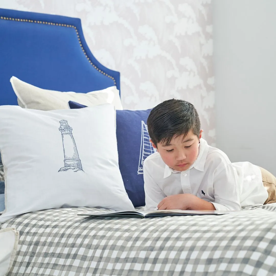 Mirage Haven Lighthouse White 50x50cm Kids Cushion Cover