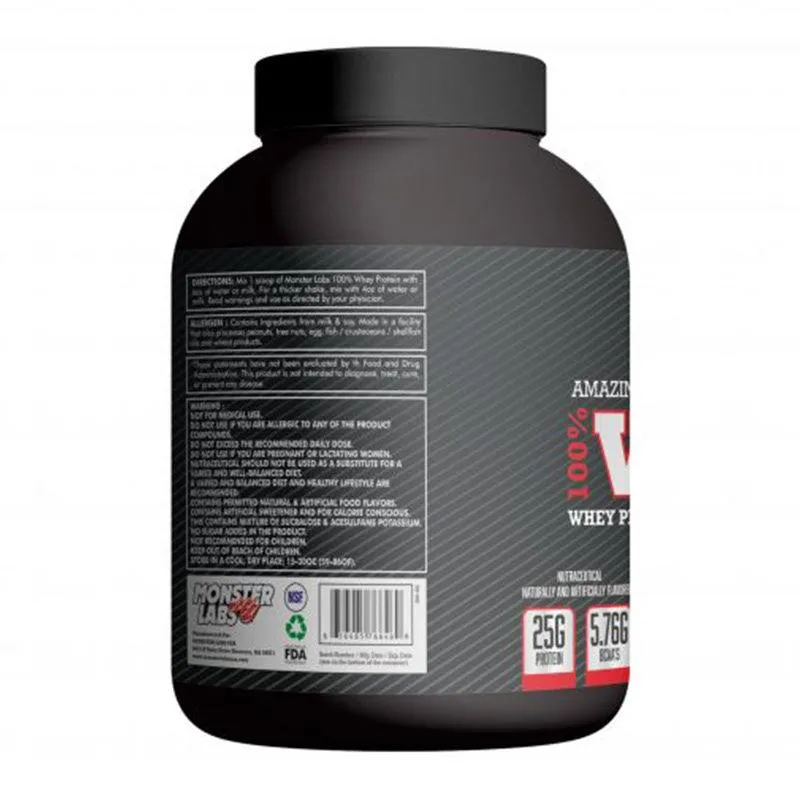 Monster Labs 100% Whey 5 lbs With 600 ml Shaker