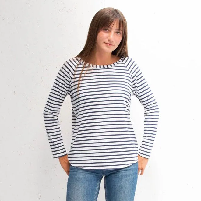 Navy Striped Tasha Top