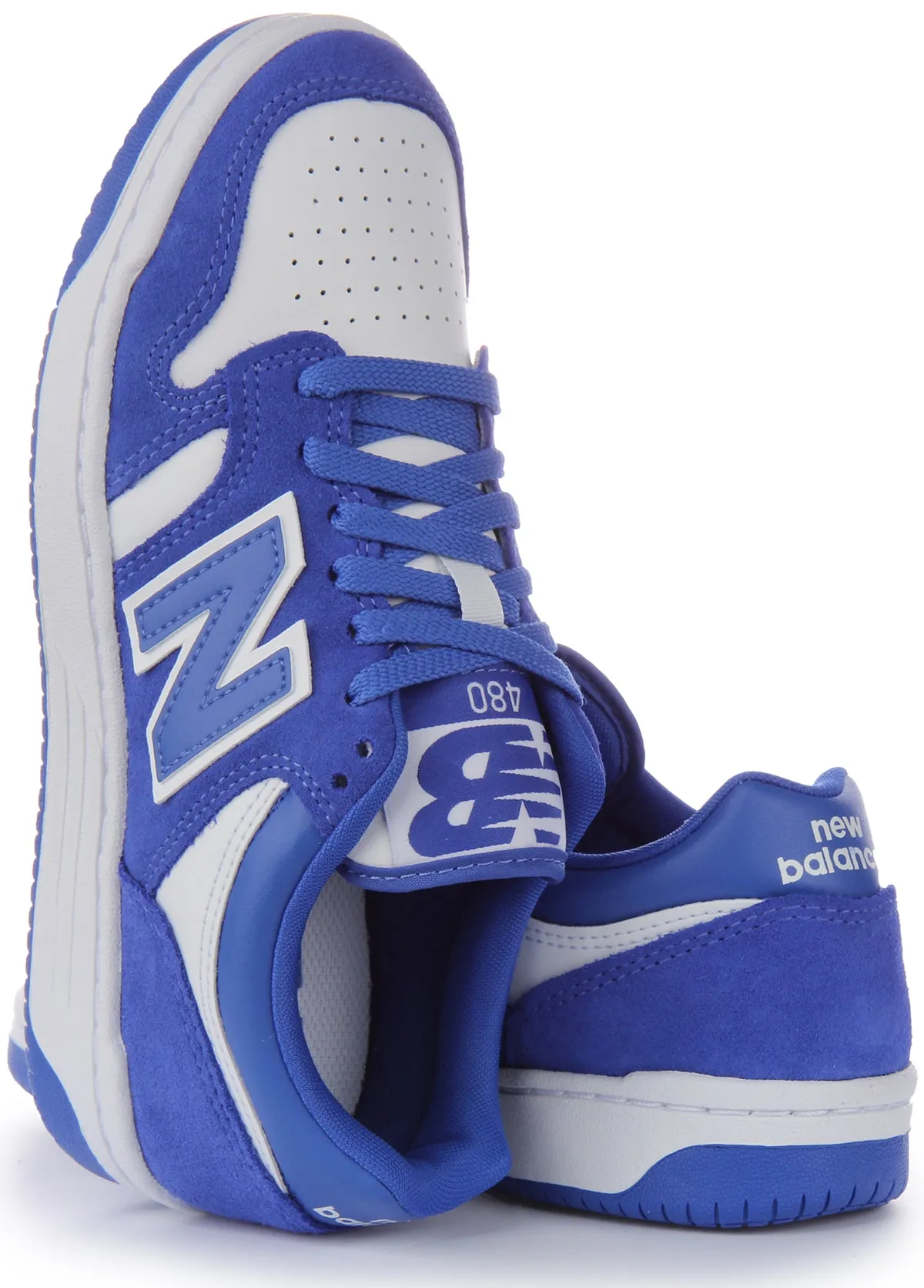 New Balance BB480 LWh In Blue White For Men