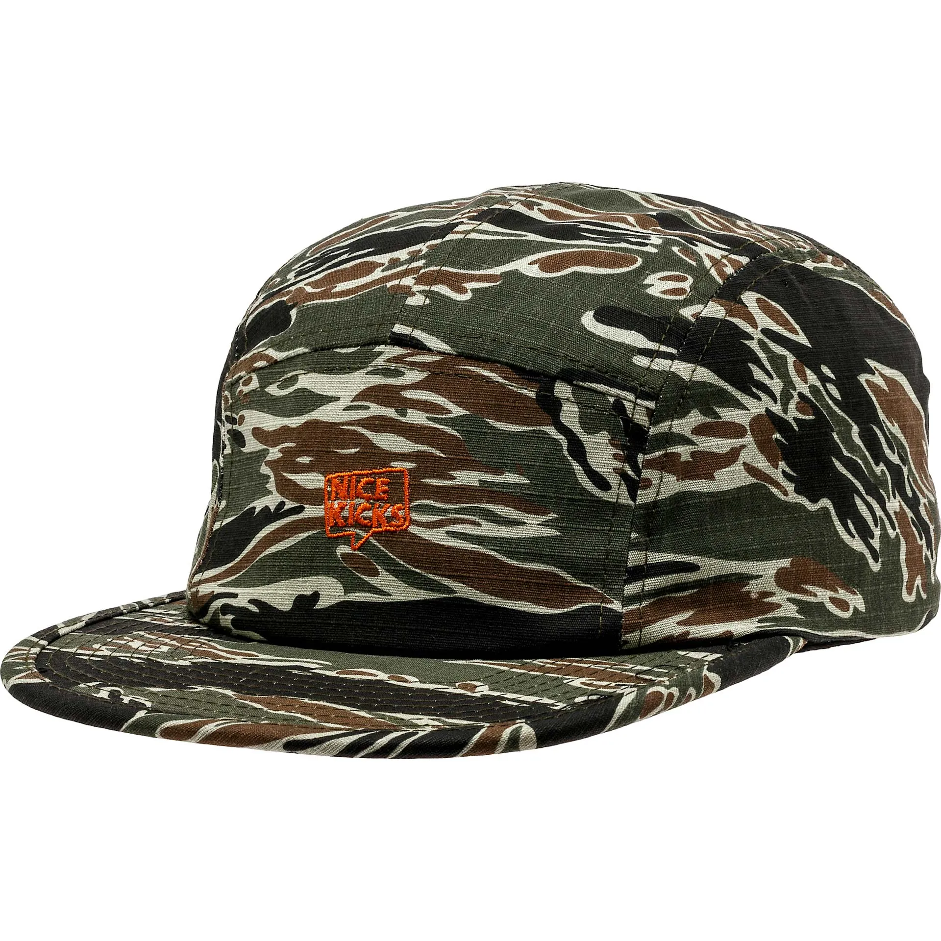 Nice Kicks Premium Men's Adjustable Hat - Camo/Orange Red