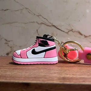 Nike Air Jordans large shoes keychain (Pink)