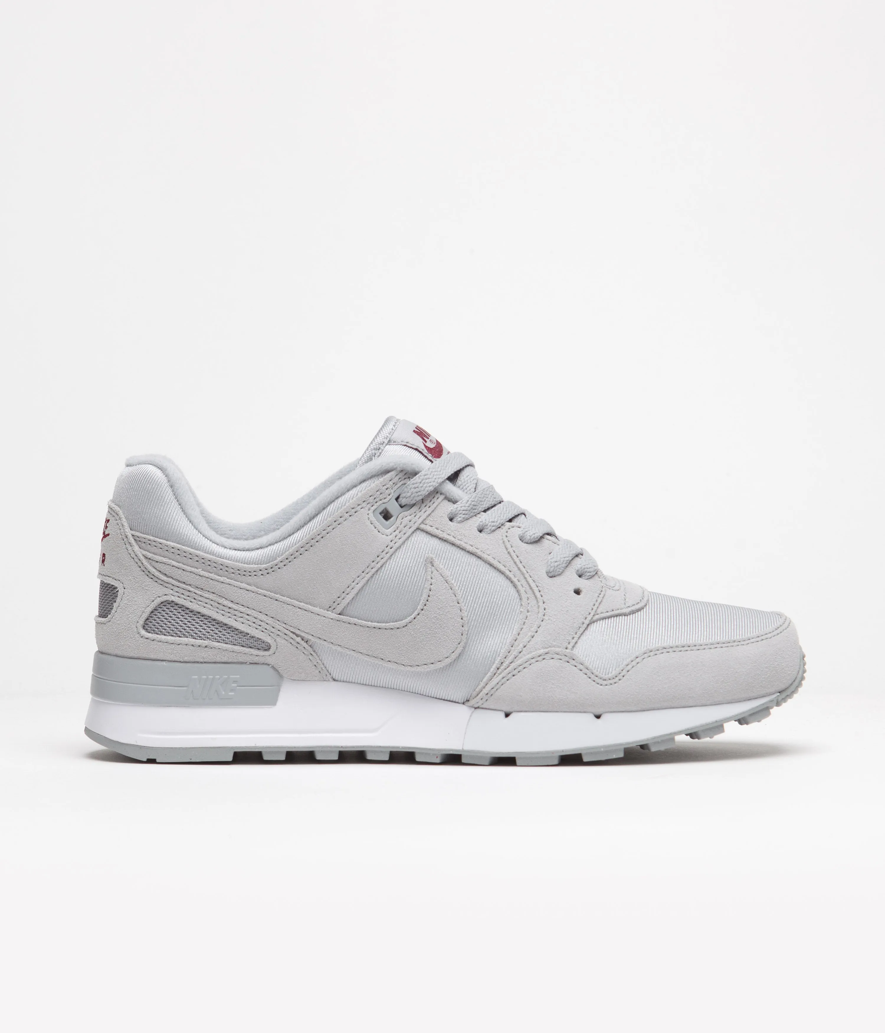 Nike Air Pegasus 89 Shoes - Wolf Grey / Wolf Grey - Team Red - White