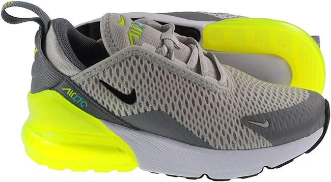 Nike Shoes Kids Air Max 270 Light Bone Volt Particle Grey Black