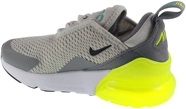 Nike Shoes Kids Air Max 270 Light Bone Volt Particle Grey Black