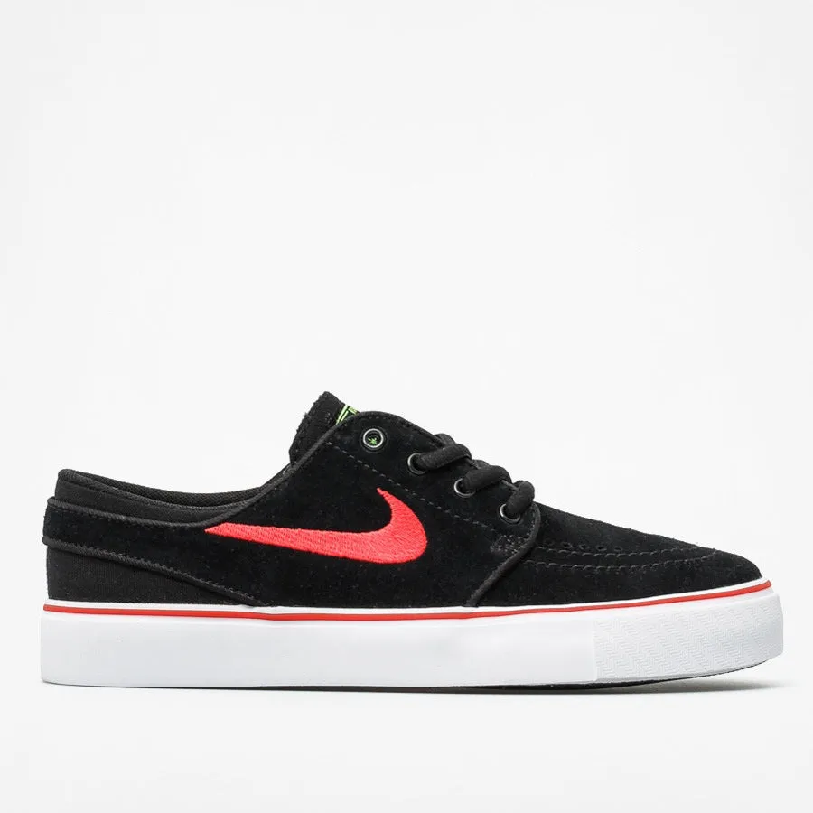 Nike Shoes SB Stefan Janoski (GS) Youth - Black/Red-Light Crimson Green Pulse