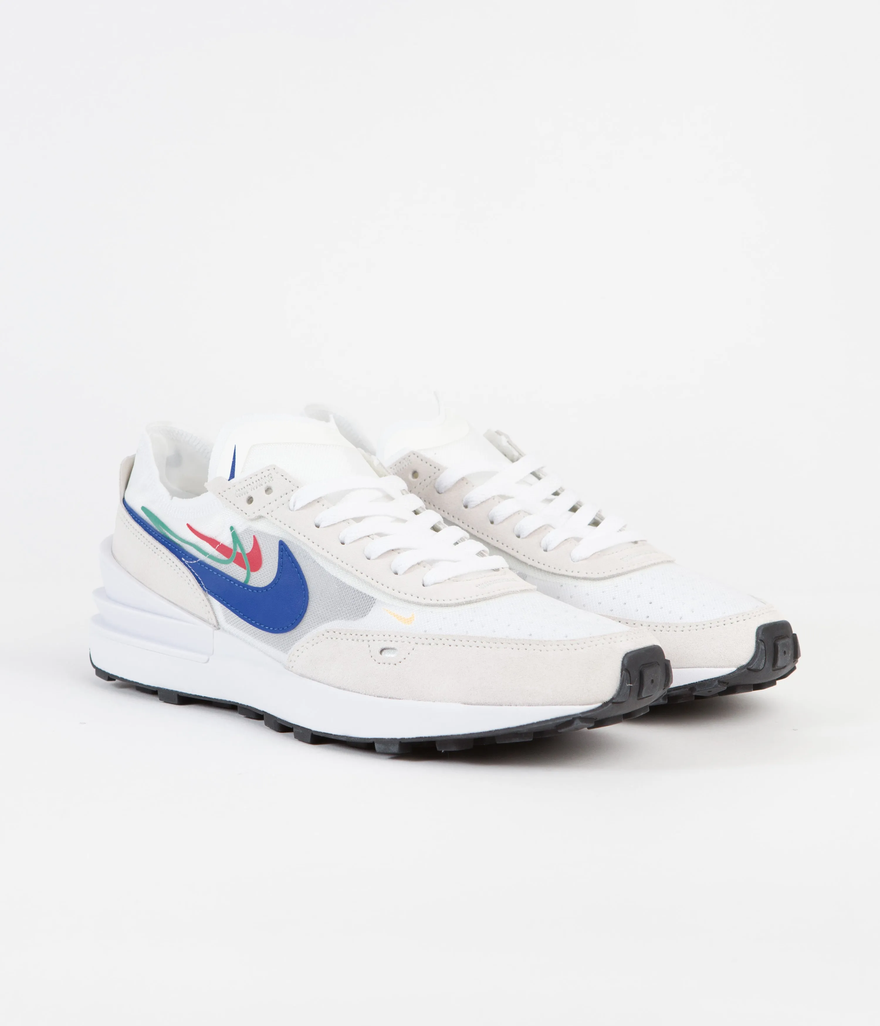 Nike Waffle One Shoes - White / Game Royal - Sail - University Red