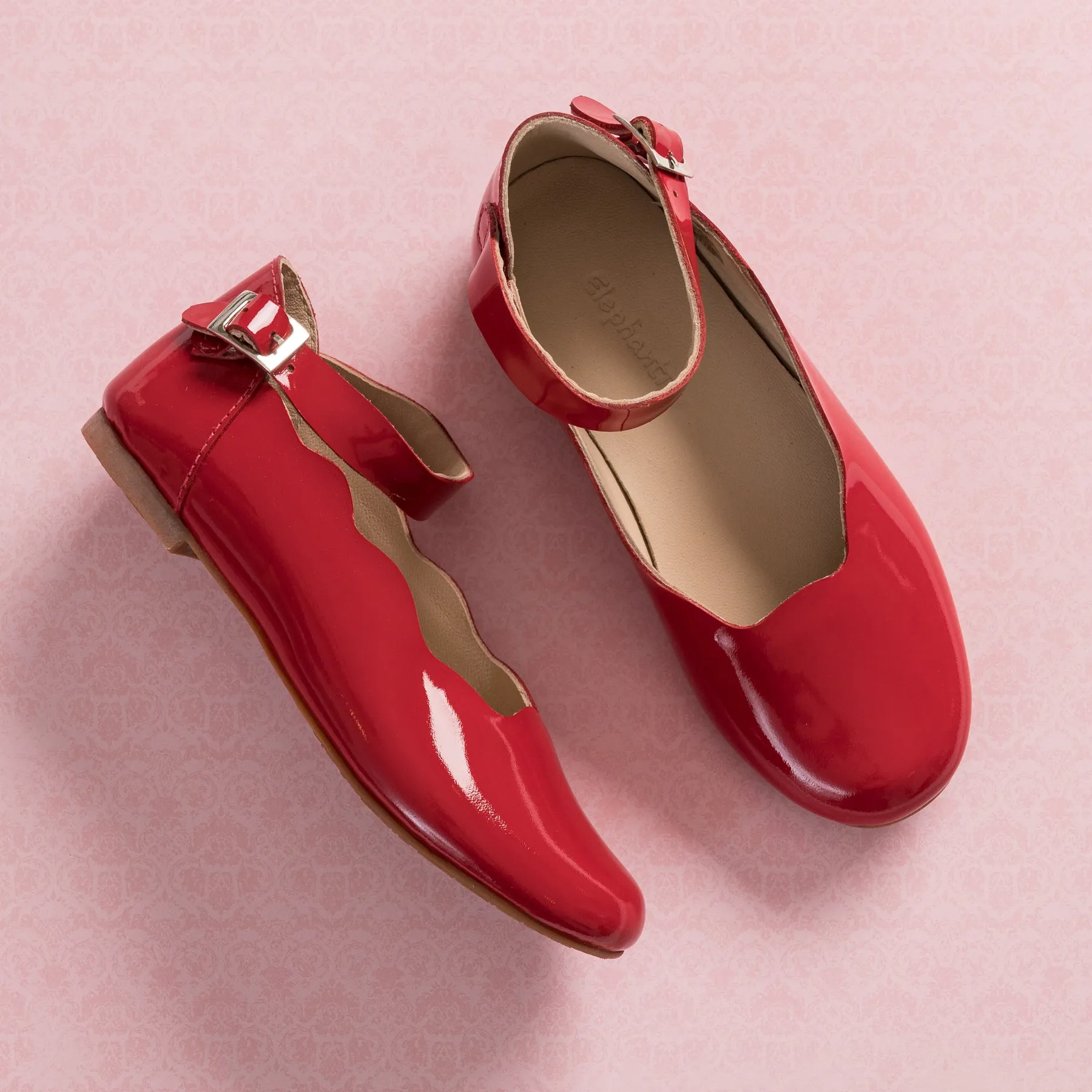 Ondina Flats Patent Red