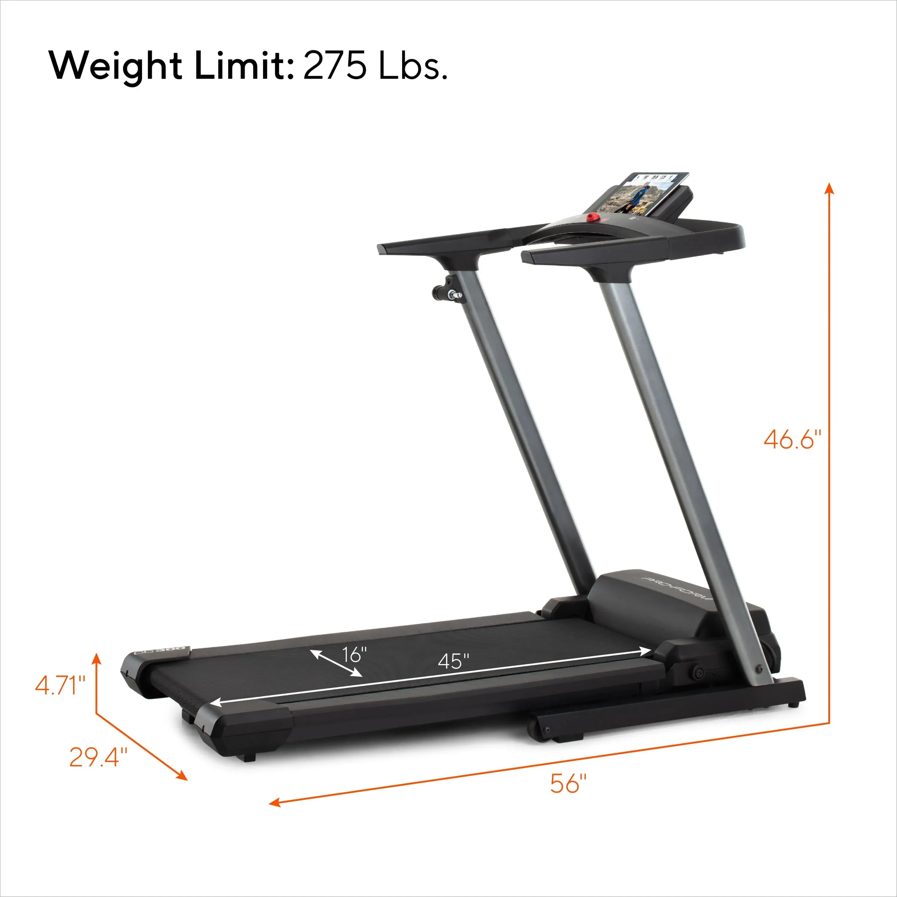 ProForm Cadence Compact 300 Folding Treadmill, Compatible with iFIT Personal Training