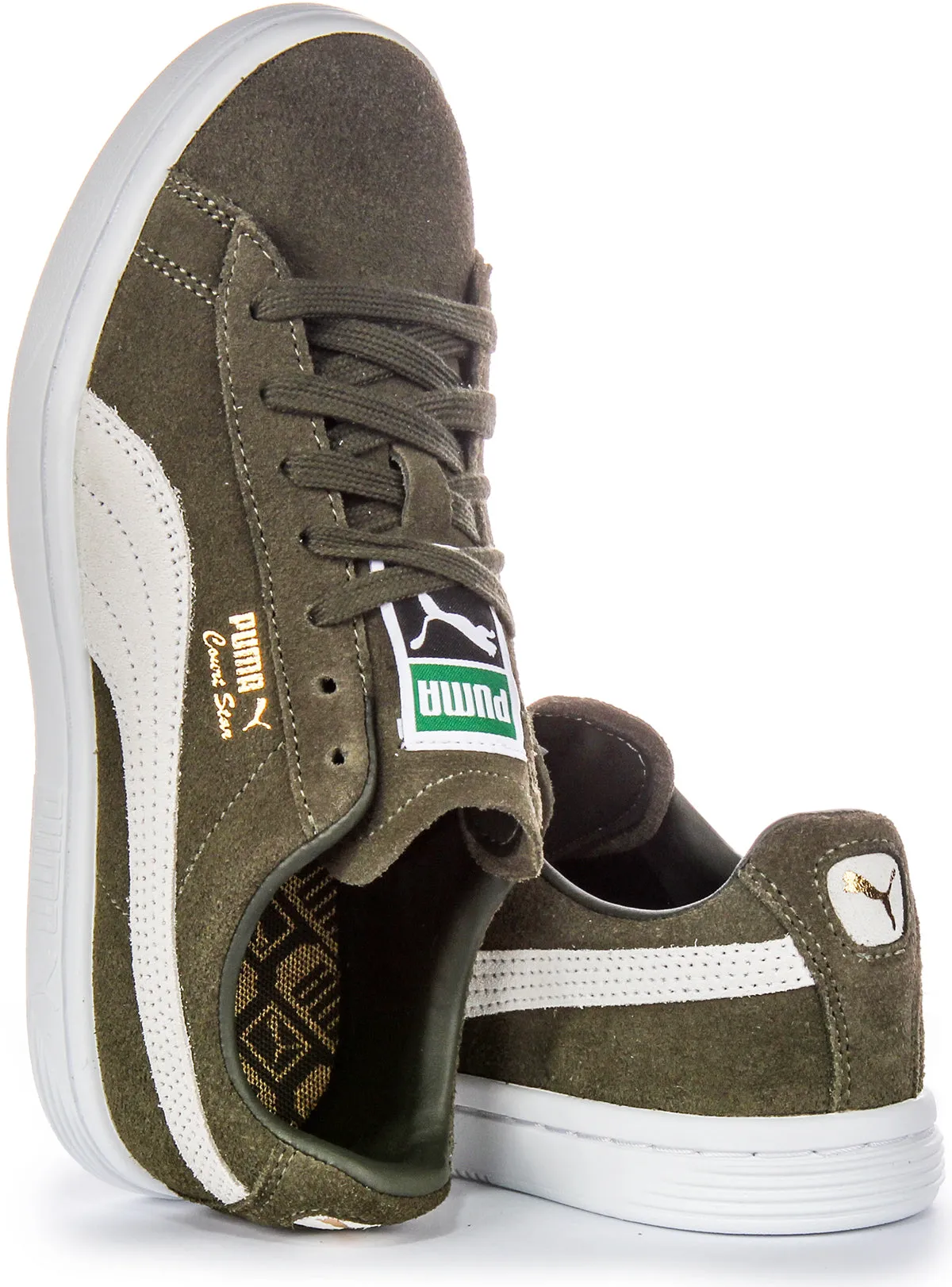 Puma Court Star Suede In Forest Green