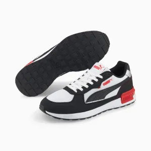 Puma Graviton Trainers -White/Black/Red