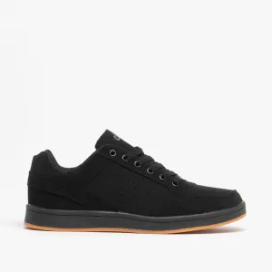 QUARK Unisex Teens Lace Up Trainers Black