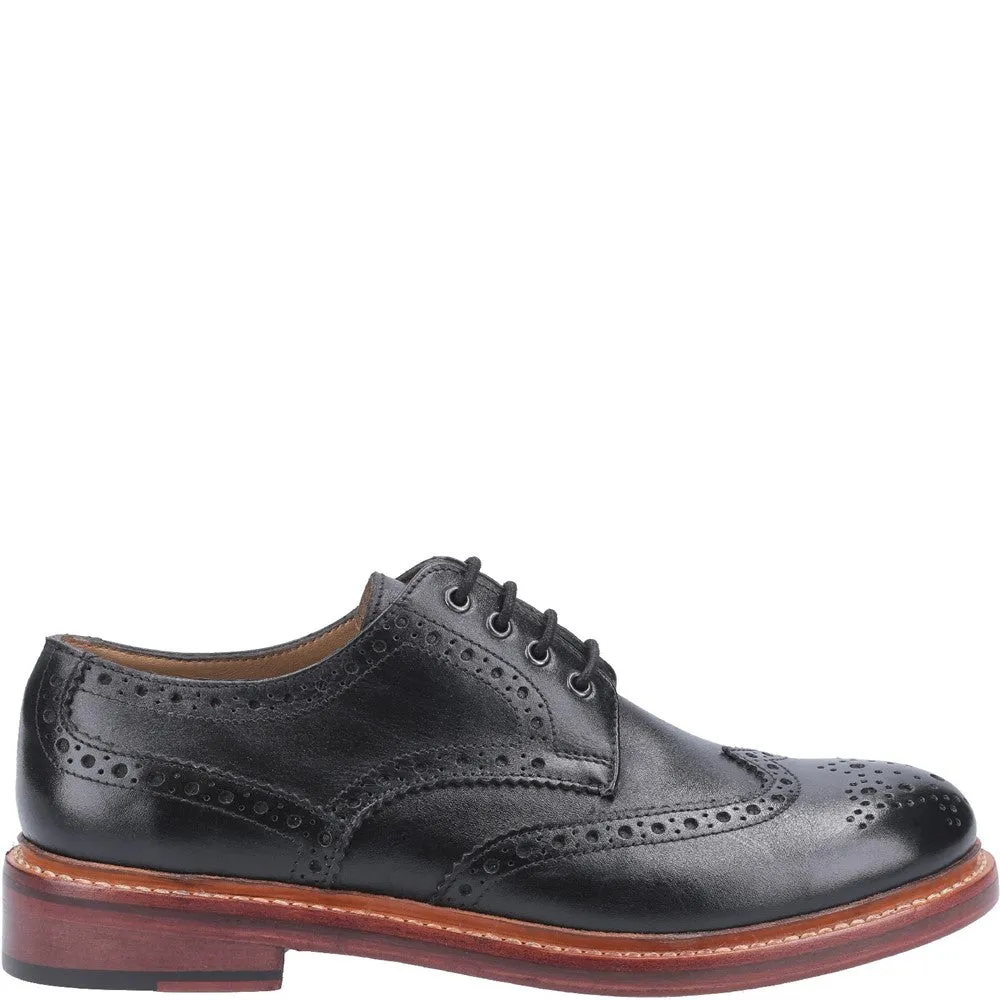 Quenington Leather Goodyear Welt Shoes Black