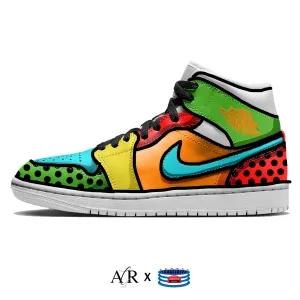 "Comic Book" Jordan 1 Mid Shoes