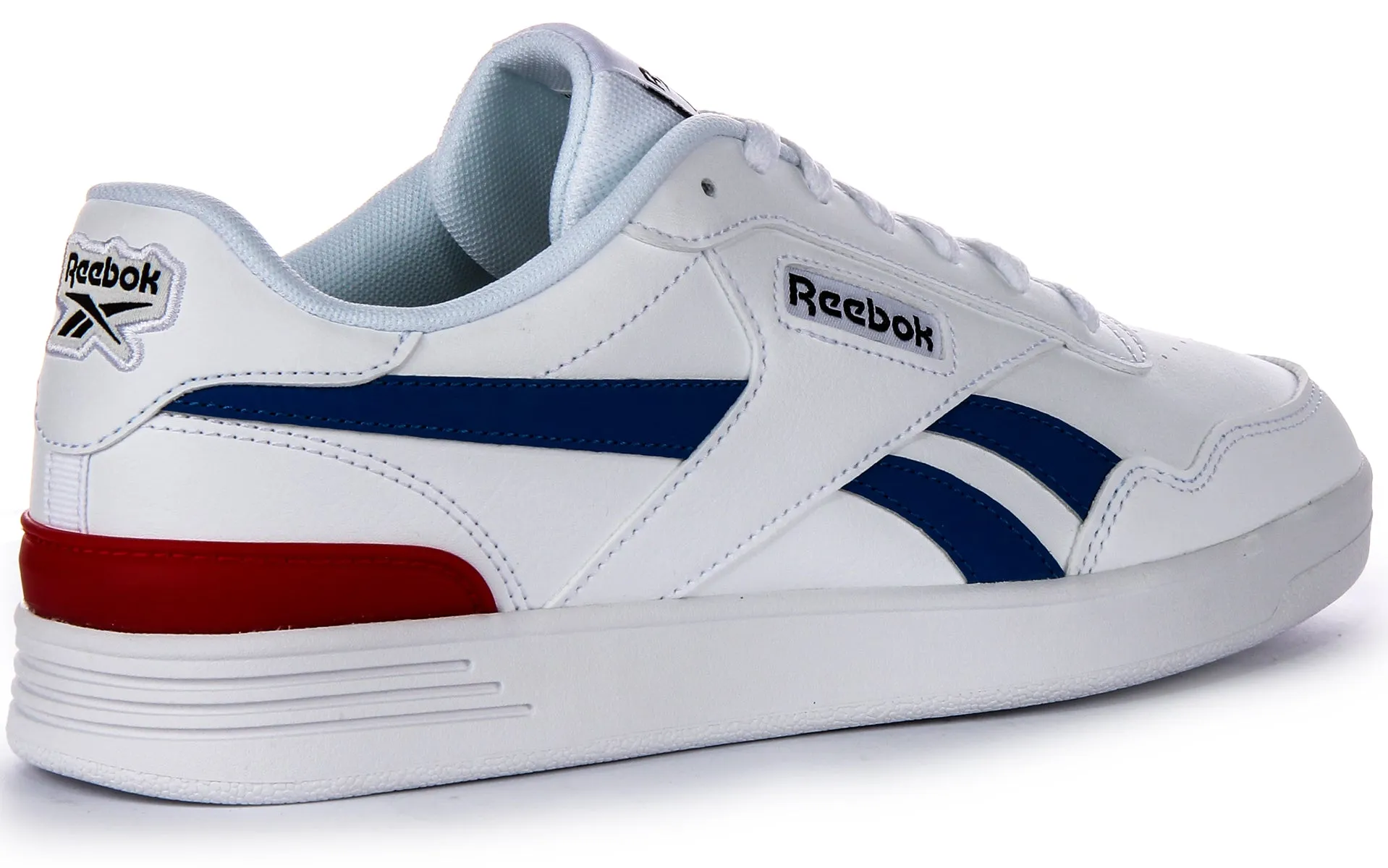 Reebok Court Advance Court In White Blue Red