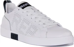 Replay Polaris Perf In White Navy For Men