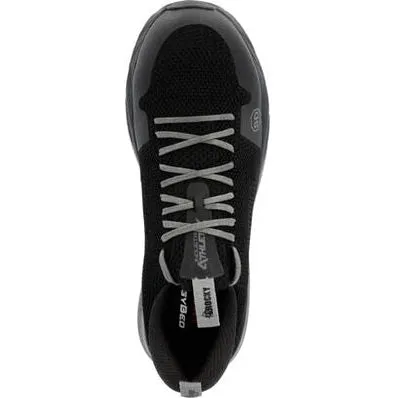 Rocky Men's Industrial Athletix 4" Comp Toe Work Shoe -Black Knit- RKK0384