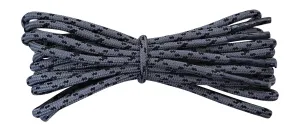 Round 3 mm Shoelaces Grey with Black flecks for walking shoes or trainers