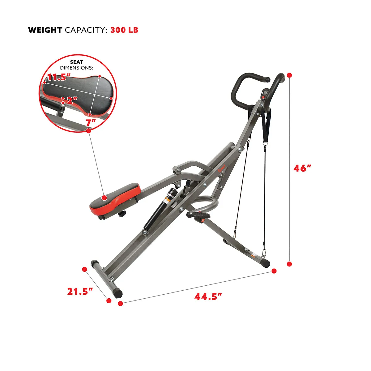 Row-N-Ride® Sunny Strength™ PRO Squat Assist Trainer