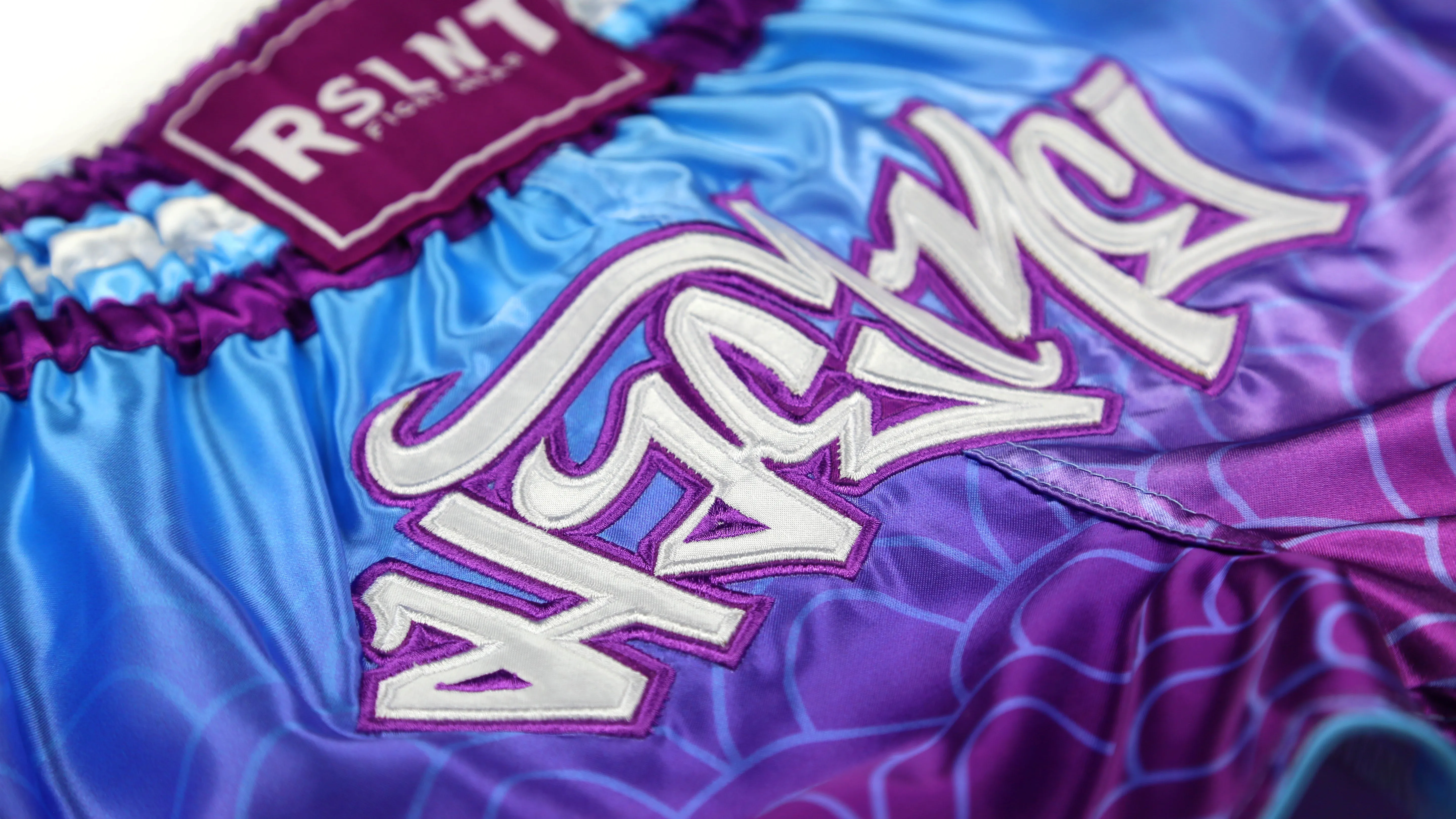 RSLNT x Ships Co Studio - Ombre Wave Shorts (Baby Blue/Purple)