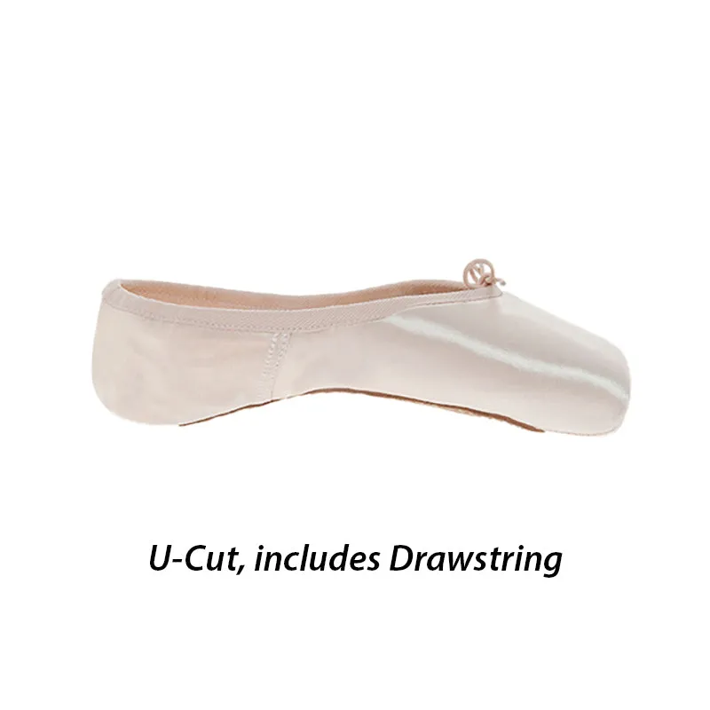 Russian Pointe Rubin U-Cut Drawstring Pointe Shoes - Flexible Soft Shank