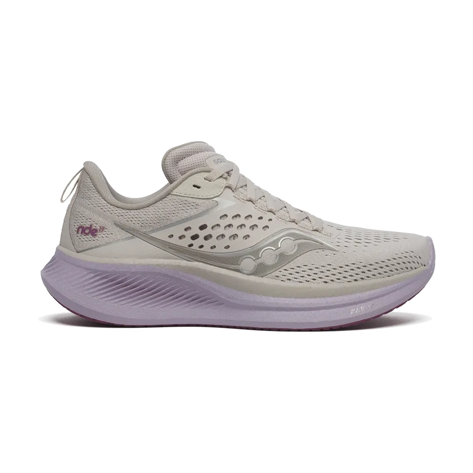 Saucony Women's Ride 17 Moon/Viola