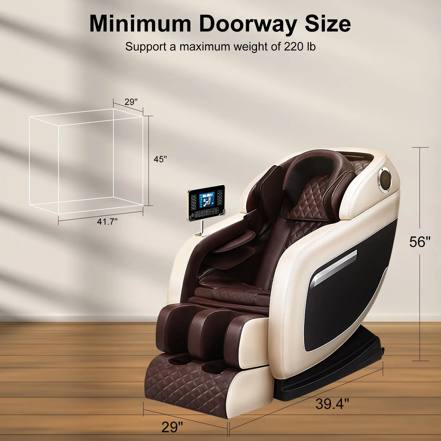 Save 70% - Zero-Gravity Massage Chair: Thermal Therapy, Casters, BT Speaker