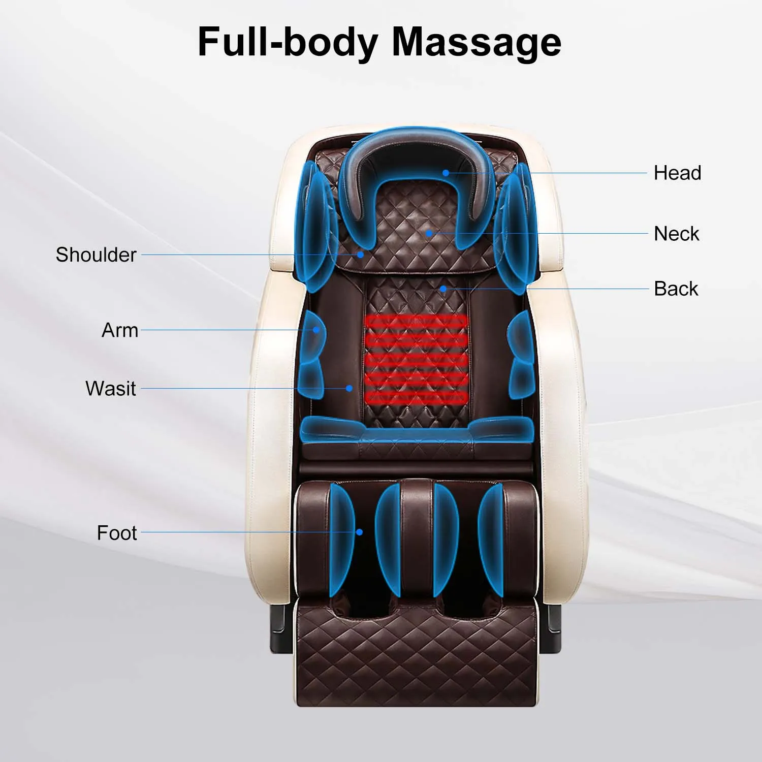 Save 70% - Zero-Gravity Massage Chair: Thermal Therapy, Casters, BT Speaker