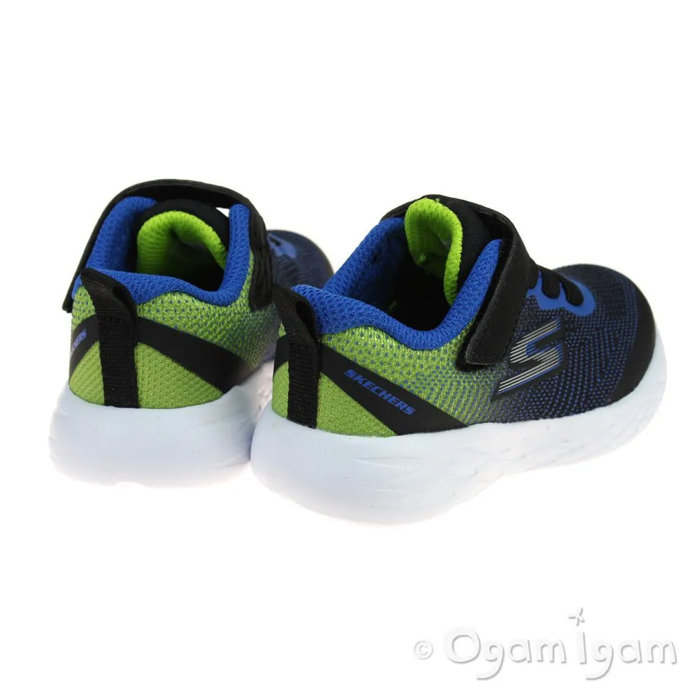 Skechers GoRun 600 Farrox Infant Boys Black-Lime Trainer