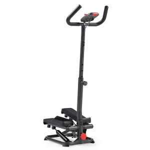 Smart Advanced Stair Exercise Stepper with Handlebar and Resistance Bands