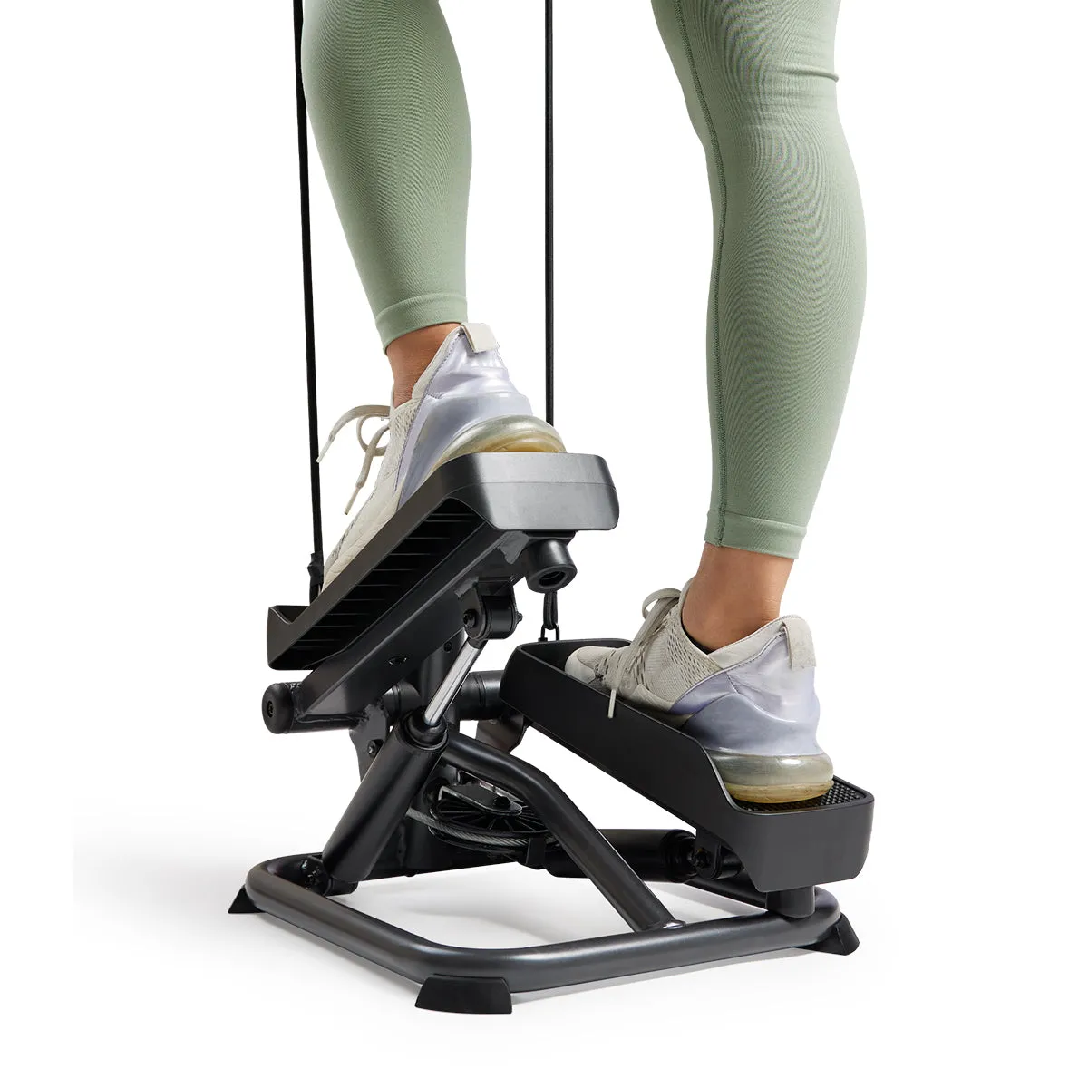 Smart Advanced Stair Exercise Stepper with Handlebar and Resistance Bands