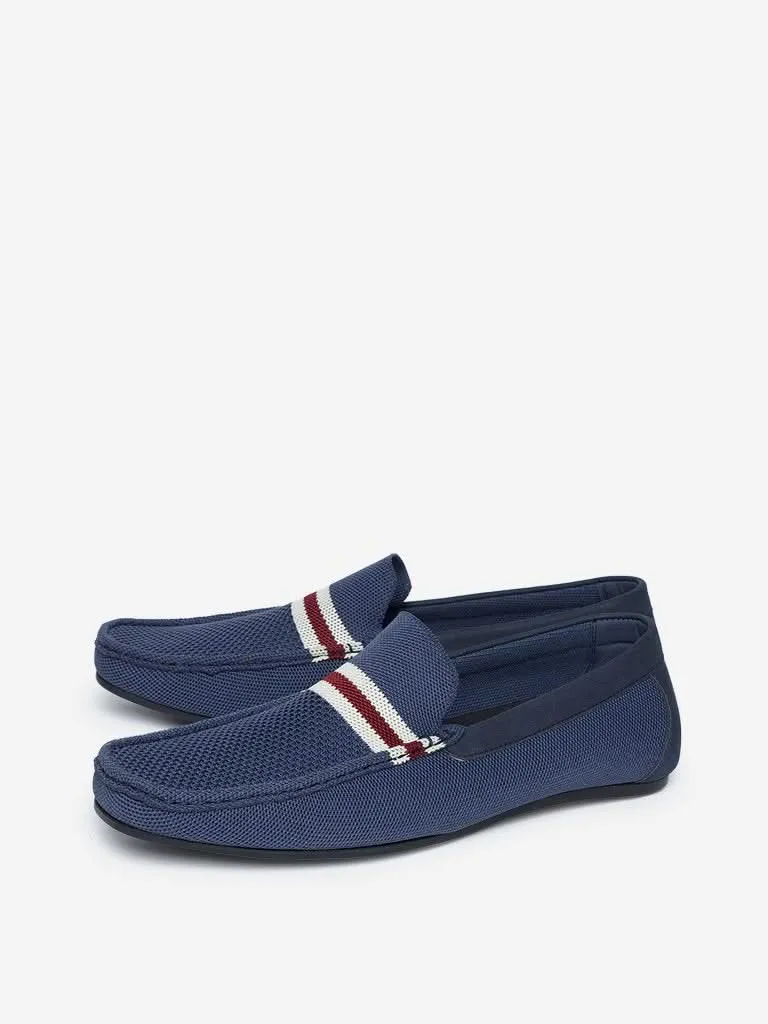 SOLEPLAY Blue Knitted Loafers