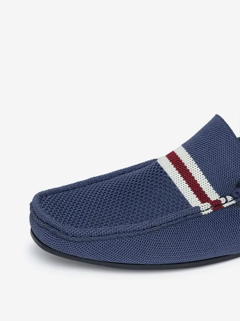 SOLEPLAY Blue Knitted Loafers