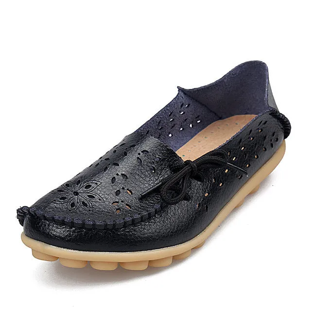 Spring women flats hollow out comfortable loafers women shoes female casual shoes chaussure femme Slip on Flats F9113W