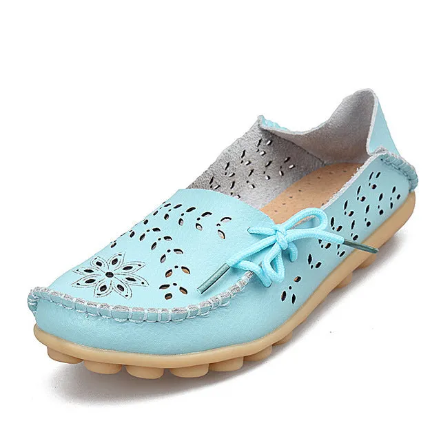 Spring women flats hollow out comfortable loafers women shoes female casual shoes chaussure femme Slip on Flats F9113W