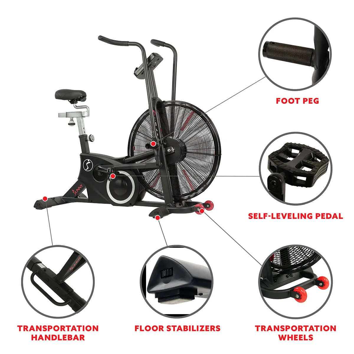 Sunny Strength™ Tornado LX Fan Bike - Air Assault Exercise