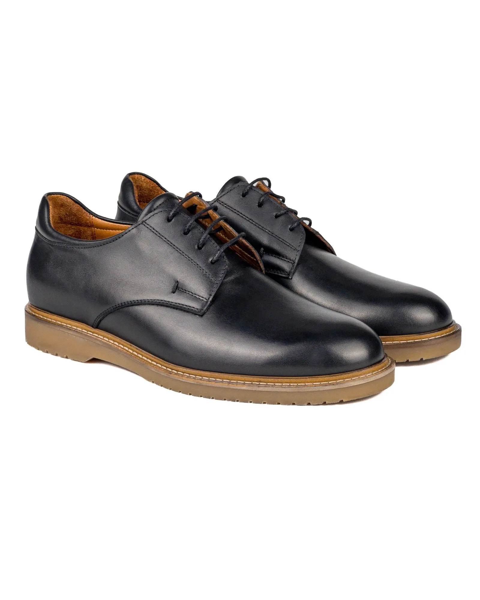 T-Dara Black Genuine Leather Casual Men's Shoes